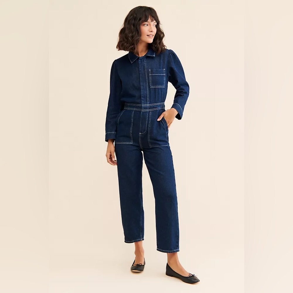 Anthropologie Seventy + Mochi Lorna Denim Jumpsuit